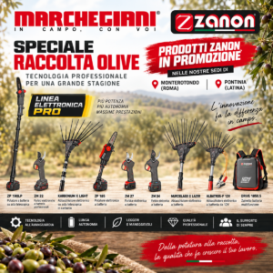 Attrezzatura per raccolta olive Zanon