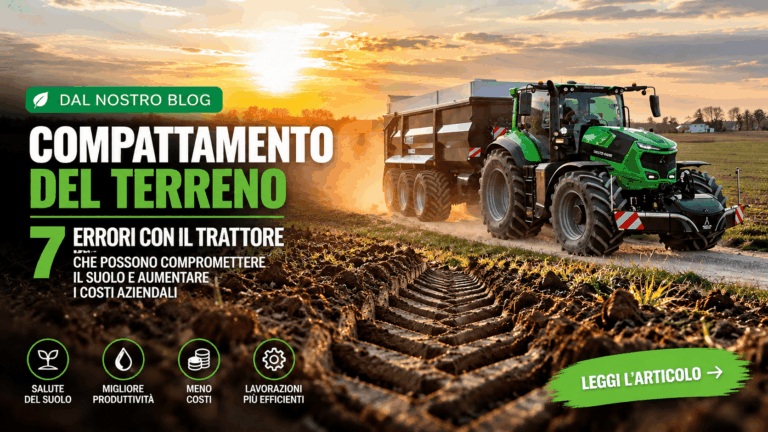 Compattamento del terreno con trattore
